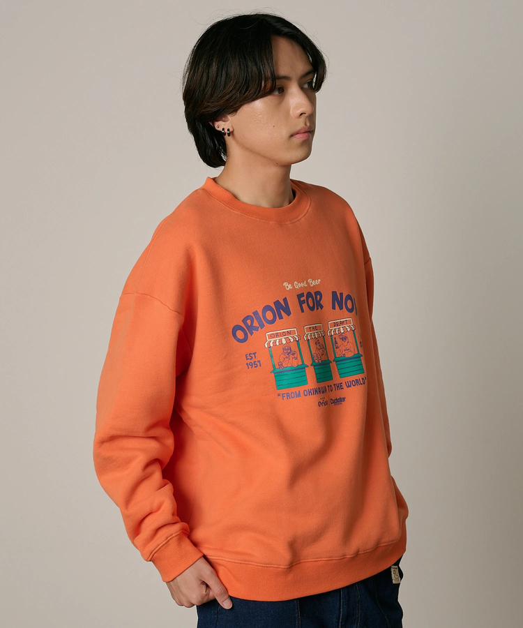 go slow caravan(ゴースローキャラバン) |【ORION × Duckster】オリオンビールコラボ クルーネックスウェット (MENS)
