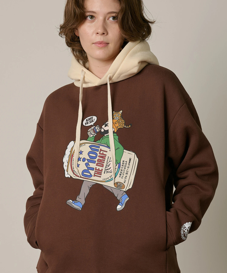 go slow caravan(ゴースローキャラバン) |【ORION × Duckster】オリオンビールコラボ プルオーバーフーディ (MENS)