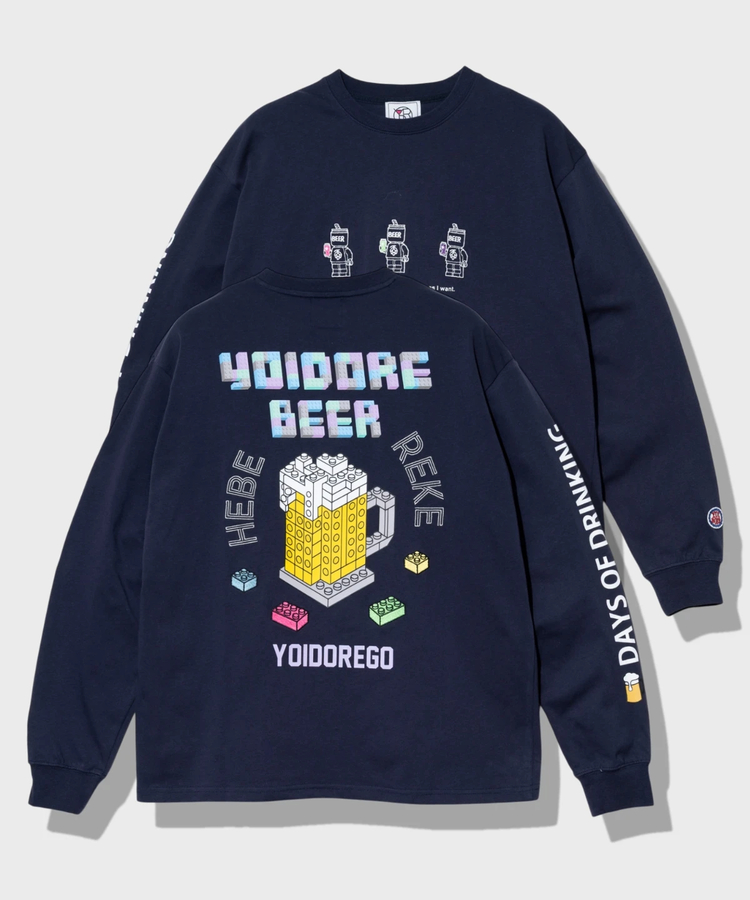go slow caravan(ゴースローキャラバン) |YOIDORE/酔いどれ ビールブロック ロンTEE (MENS)