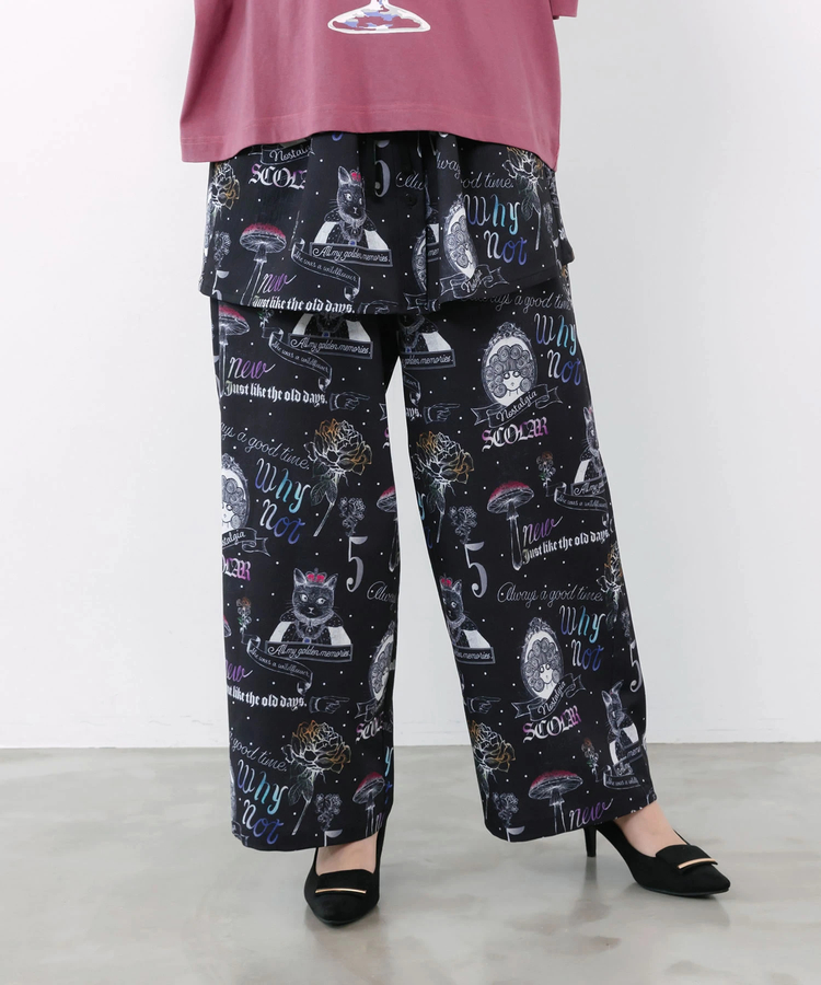 ScoLar/スカラー ビスチェ付き総柄パンツ (WOMENS)｜ファッション通販