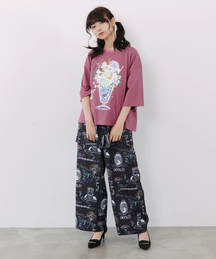 ScoLar/スカラー ビスチェ付き総柄パンツ (WOMENS)｜ファッション通販