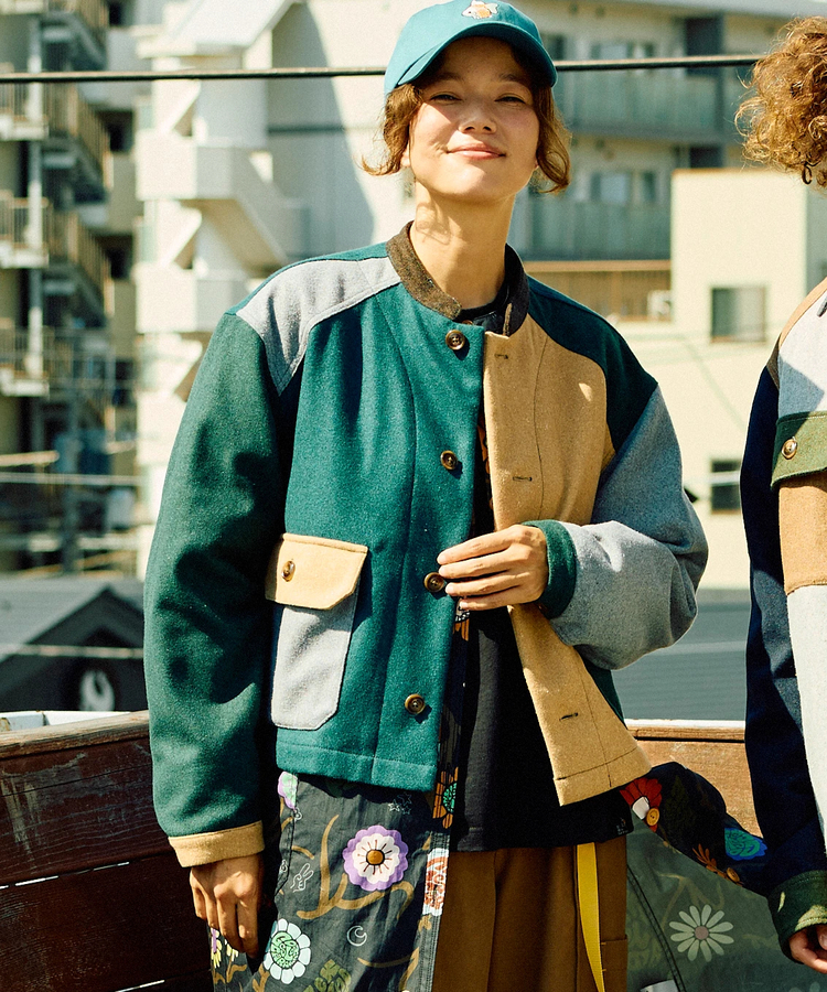 go slow caravan(ゴースローキャラバン) |WOOL LIKE FABRIC ショートジャケット (WOMENS)