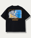 go slow caravan(ゴースローキャラバン) |USA/C スクエアLOGOバックプリントゆったりTEE (MENS)