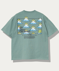 go slow caravan(ゴースローキャラバン) |USA/C スクエアLOGOバックプリントゆったりTEE (MENS)