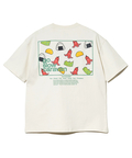 go slow caravan(ゴースローキャラバン) |USA/C スクエアLOGOバックプリントゆったりTEE (MENS)