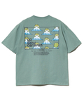 go slow caravan(ゴースローキャラバン) |USA/C スクエアLOGOバックプリントゆったりTEE (MENS)