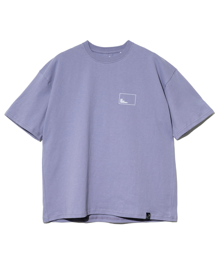 go slow caravan(ゴースローキャラバン) |USA/C スクエアLOGOバックプリントゆったりTEE (MENS)