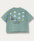 go slow caravan(ゴースローキャラバン) |USA/C スクエアLOGOバックプリントミドルTEE (WOMENS)