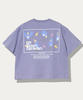 go slow caravan(ゴースローキャラバン) |USA/C スクエアLOGOバックプリントミドルTEE (WOMENS)