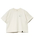 go slow caravan(ゴースローキャラバン) |USA/C スクエアLOGOバックプリントミドルTEE (WOMENS)