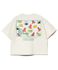 go slow caravan(ゴースローキャラバン) |USA/C スクエアLOGOバックプリントミドルTEE (WOMENS)