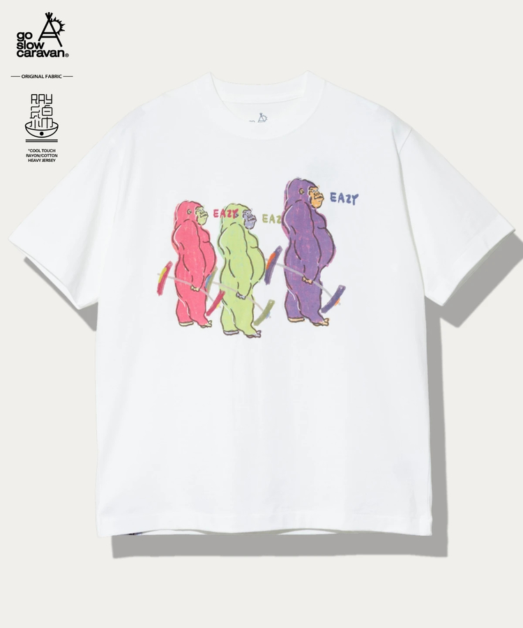 go slow caravan(ゴースローキャラバン) |RAY綿 G/D ゴリゴリゴリラ TEE (MENS)