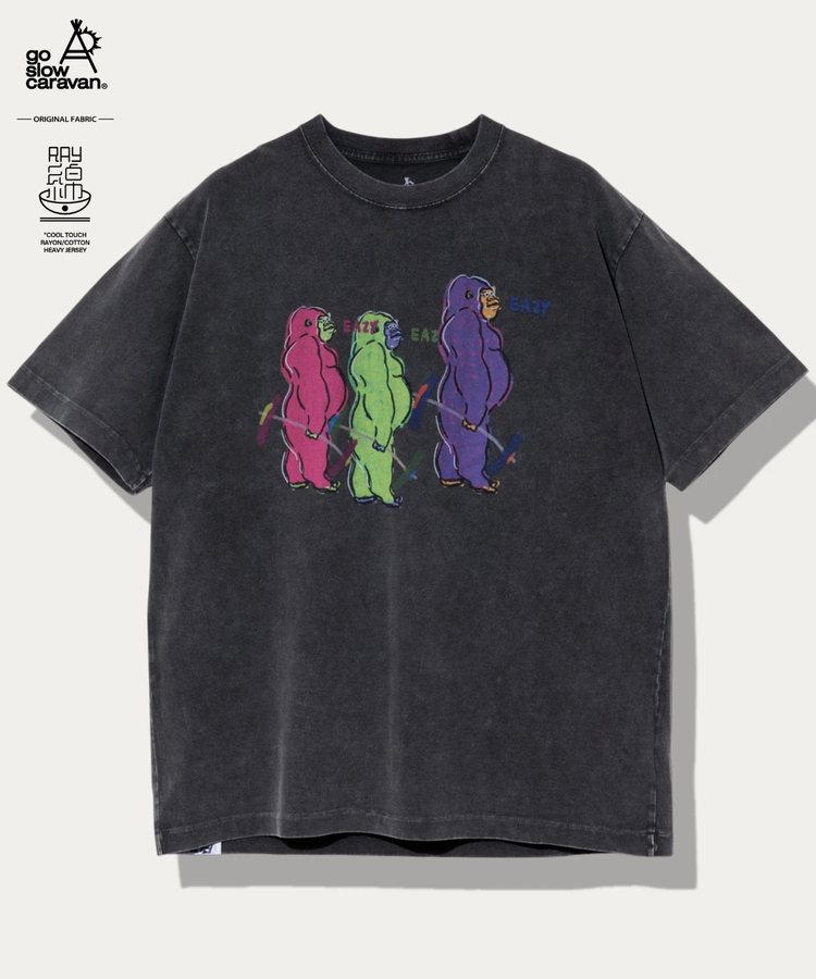 go slow caravan(ゴースローキャラバン) |RAY綿 G/D ゴリゴリゴリラ TEE (MENS)