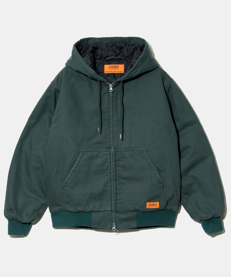 go slow caravan(ゴースローキャラバン) |UNIVERSAL OVERALL/ユニバーサルオーバーオール COTTON DUCK HOODIE JACKET (MENS)