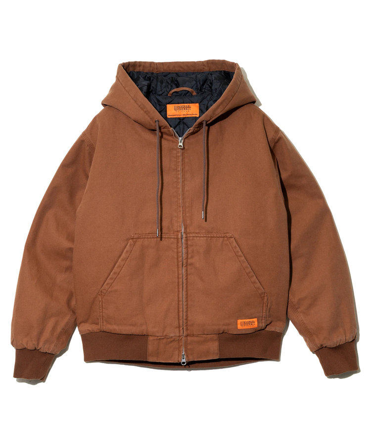 go slow caravan(ゴースローキャラバン) |UNIVERSAL OVERALL/ユニバーサルオーバーオール COTTON DUCK HOODIE JACKET (MENS)