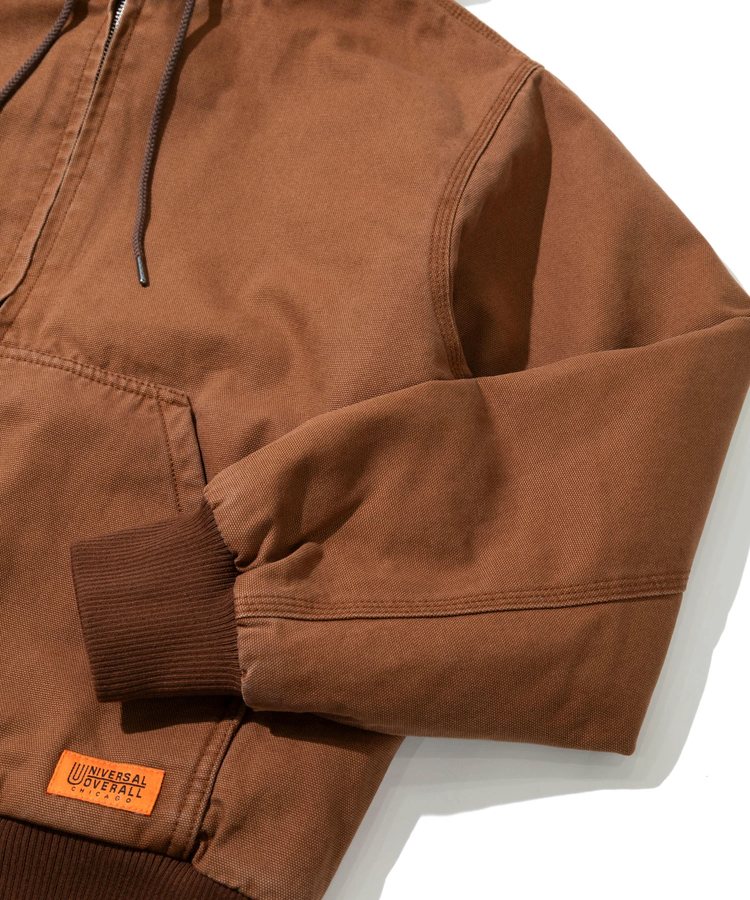 go slow caravan(ゴースローキャラバン) |UNIVERSAL OVERALL/ユニバーサルオーバーオール COTTON DUCK HOODIE JACKET (MENS)