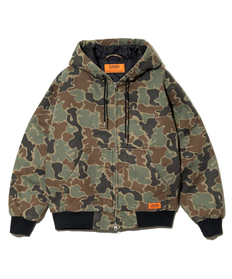 go slow caravan(ゴースローキャラバン) |UNIVERSAL OVERALL/ユニバーサルオーバーオール COTTON DUCK HOODIE JACKET -CAMO- (MENS)