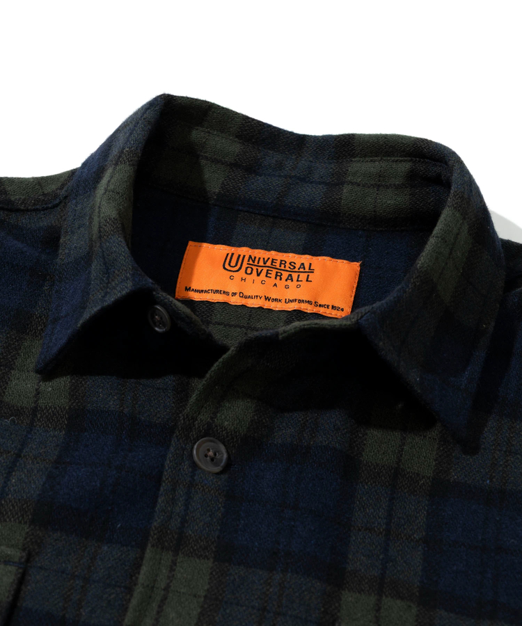 go slow caravan(ゴースローキャラバン) |UNIVERSAL OVERALL/ユニバーサルオーバーオール CHECK WORK SHIRT JACKET (MENS)