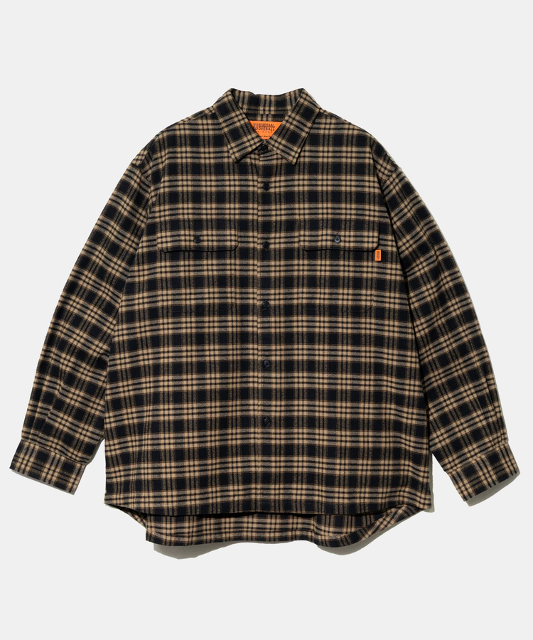 go slow caravan(ゴースローキャラバン) |UNIVERSAL OVERALL/ユニバーサルオーバーオール FLANNEL CHECK BOLD SHIRT (MENS)