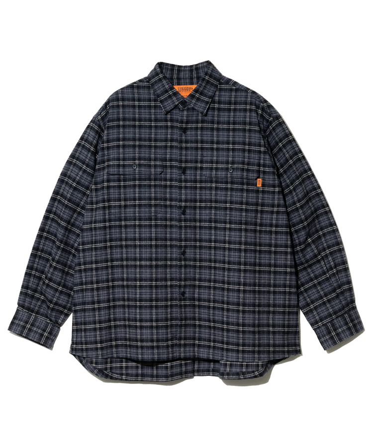 go slow caravan(ゴースローキャラバン) |UNIVERSAL OVERALL/ユニバーサルオーバーオール FLANNEL CHECK BOLD SHIRT (MENS)