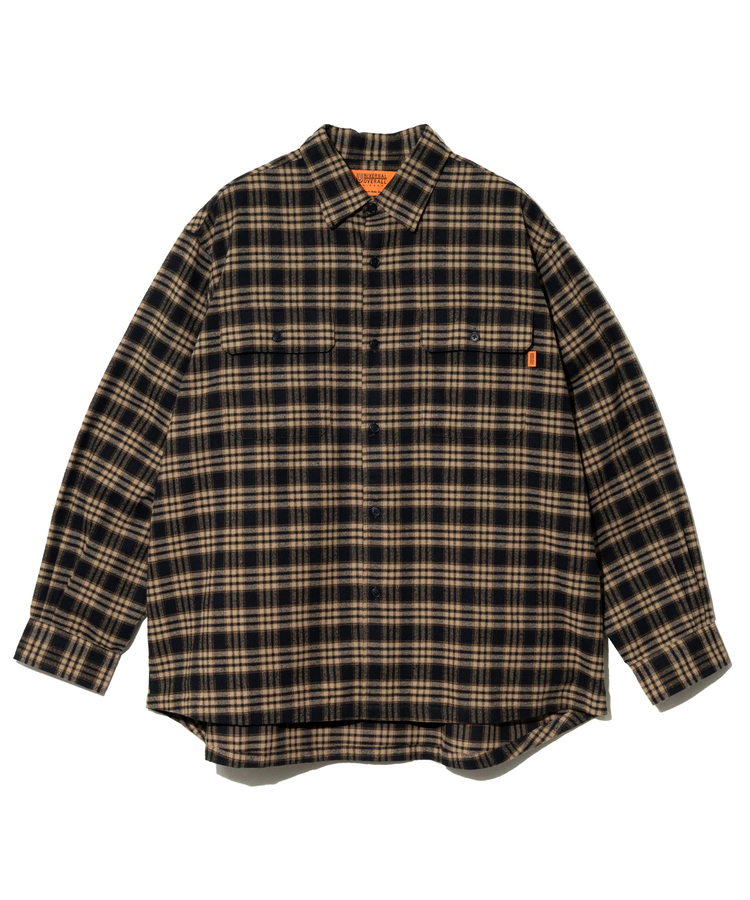 go slow caravan(ゴースローキャラバン) |UNIVERSAL OVERALL/ユニバーサルオーバーオール FLANNEL CHECK BOLD SHIRT (MENS)