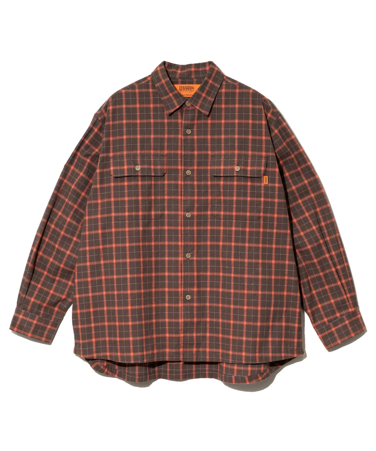 go slow caravan(ゴースローキャラバン) |UNIVERSAL OVERALL/ユニバーサルオーバーオール FLANNEL CHECK BOLD SHIRT (MENS)