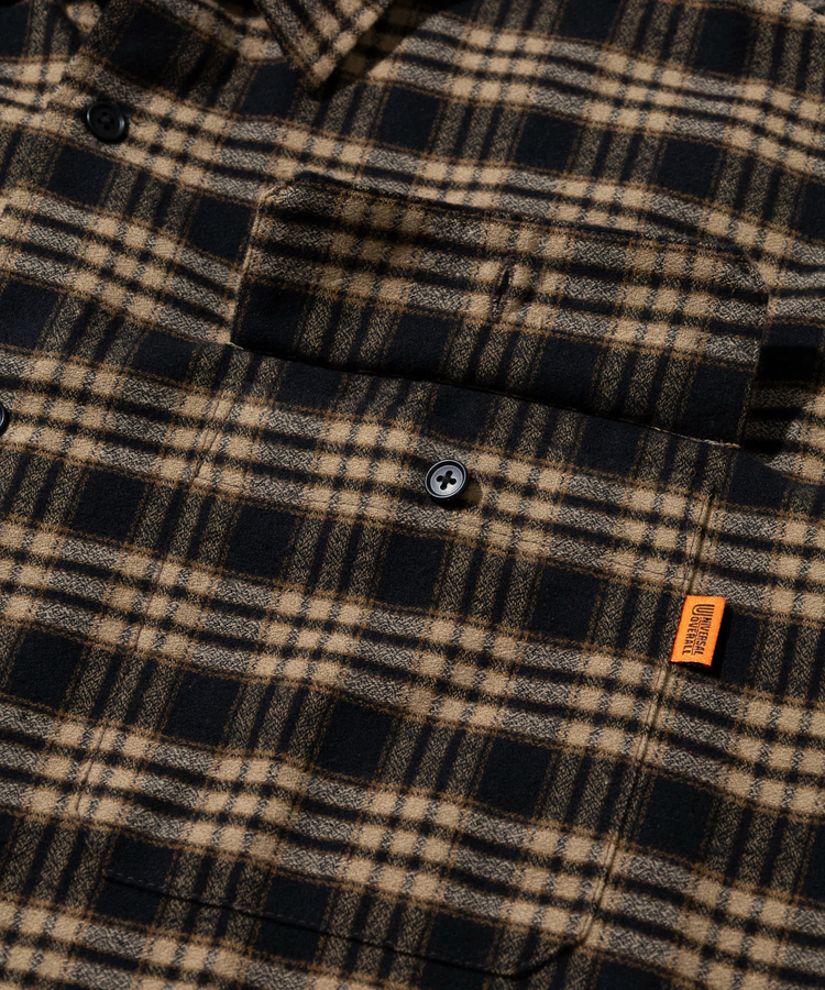 go slow caravan(ゴースローキャラバン) |UNIVERSAL OVERALL/ユニバーサルオーバーオール FLANNEL CHECK BOLD SHIRT (MENS)
