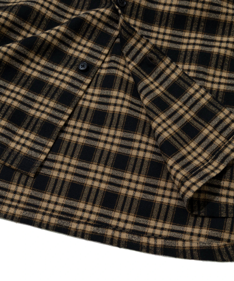go slow caravan(ゴースローキャラバン) |UNIVERSAL OVERALL/ユニバーサルオーバーオール FLANNEL CHECK BOLD SHIRT (MENS)