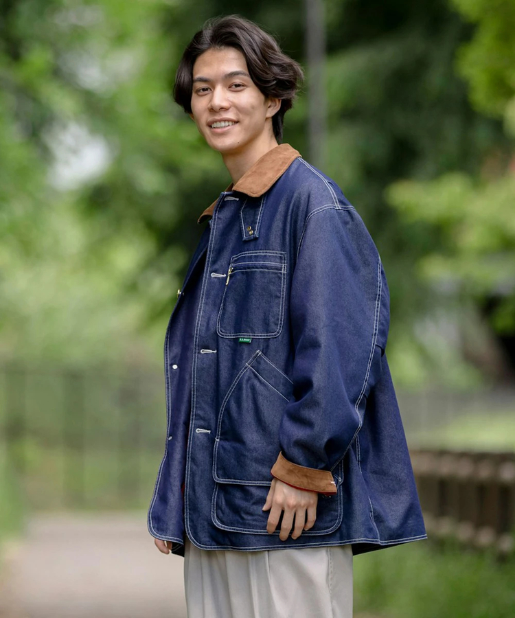 go slow caravan(ゴースローキャラバン) |L.L.Bean/エルエルビーン Field Coat Fleece Lined Indigo (MENS)