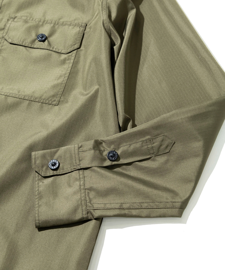 go slow caravan(ゴースローキャラバン) |TAION/タイオン NON DOWN MILITARY SHIRTS-LONG SLEEVE- (MENS)