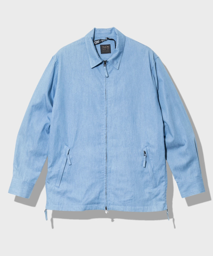 go slow caravan(ゴースローキャラバン) |TAION/タイオン NON DOWN MILITARY W-ZIP SHIRTS-LONG SLEEVE- (MENS)