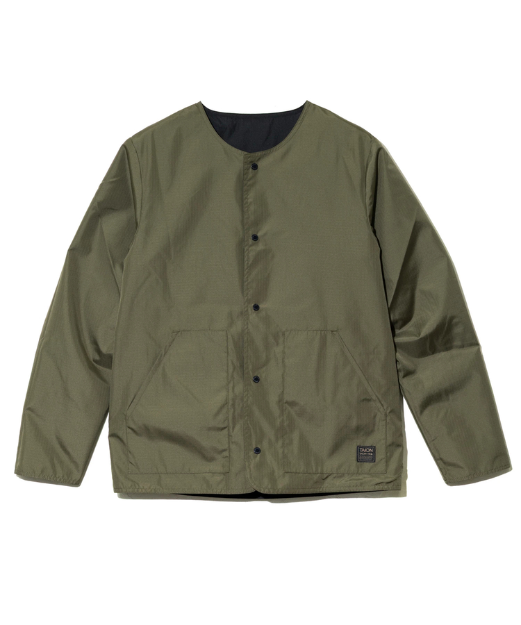 go slow caravan(ゴースローキャラバン) |TAION/タイオン NON DOWN MILITARY REVERSIBLE CREW NECK CARDIGAN (MENS)