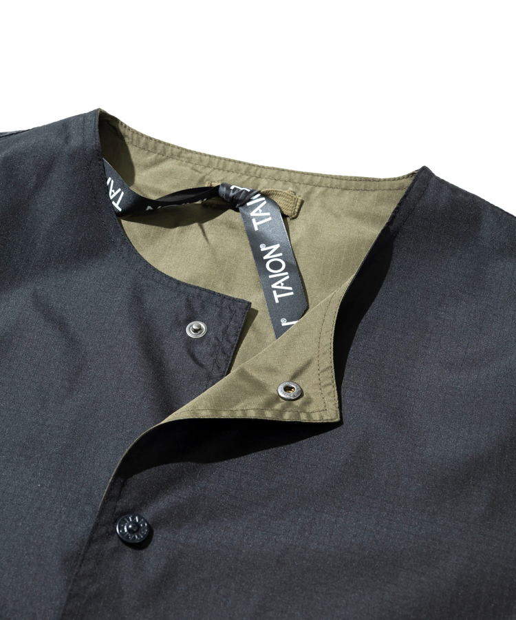 go slow caravan(ゴースローキャラバン) |TAION/タイオン NON DOWN MILITARY REVERSIBLE CREW NECK CARDIGAN (MENS)