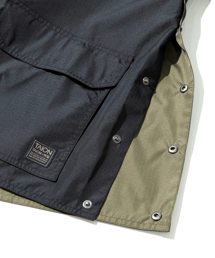 go slow caravan(ゴースローキャラバン) |TAION/タイオン NON DOWN MILITARY REVERSIBLE CREW NECK CARDIGAN (MENS)