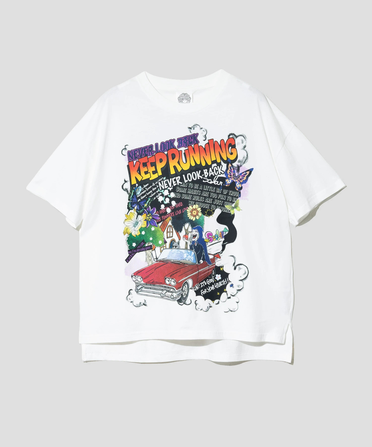 go slow caravan(ゴースローキャラバン) |ScoLar/スカラー ヴィランドライブ柄 TEE (WOMENS)