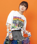 go slow caravan(ゴースローキャラバン) |ScoLar/スカラー ヴィランドライブ柄 TEE (WOMENS)