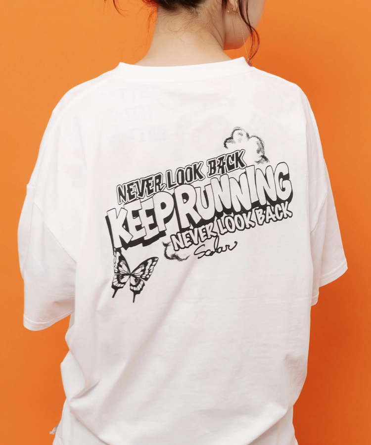 go slow caravan(ゴースローキャラバン) |ScoLar/スカラー ヴィランドライブ柄 TEE (WOMENS)