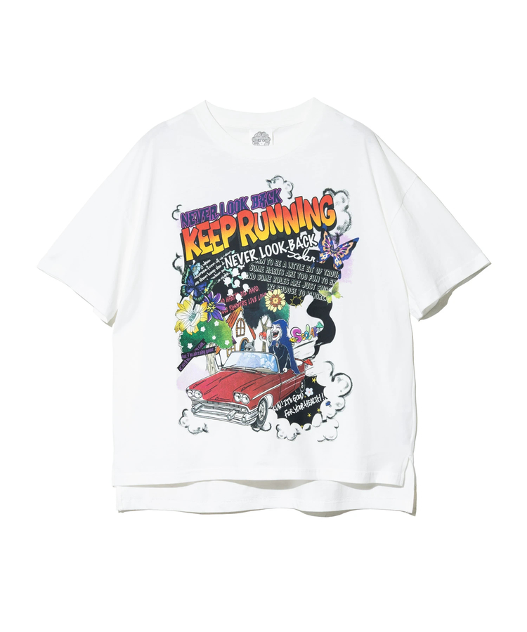 go slow caravan(ゴースローキャラバン) |ScoLar/スカラー ヴィランドライブ柄 TEE (WOMENS)