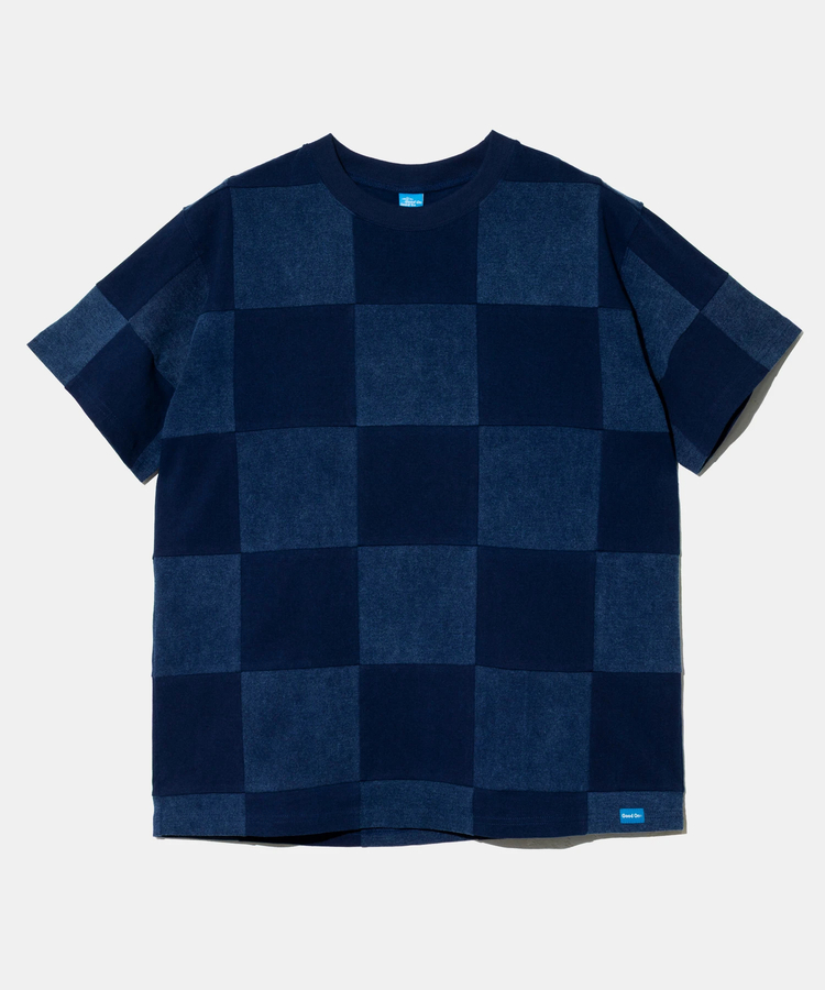 go slow caravan(ゴースローキャラバン) |【GSC別注】GOOD ON/グッドオン INDIGO PATCH WORK TEE EX (MENS)