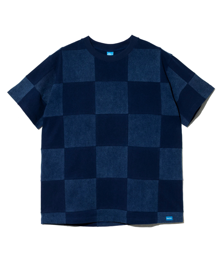 go slow caravan(ゴースローキャラバン) |【GSC別注】GOOD ON/グッドオン INDIGO PATCH WORK TEE EX (MENS)