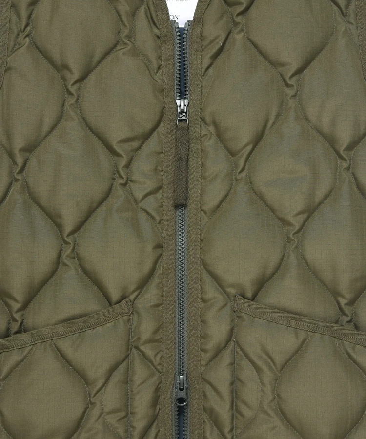 go slow caravan(ゴースローキャラバン) |TAION/タイオン MILITARY W -ZIP V NECK DOWN VEST (MENS)