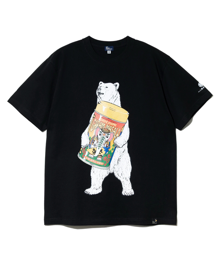 go slow caravan(ゴースローキャラバン) |【八幡屋磯五郎×go slow caravan】ガラムマサラ クマT (MENS)