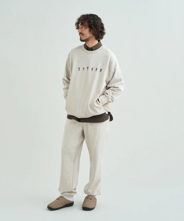 go slow caravan(ゴースローキャラバン) |NANGA/ナンガ ECOHYBRID TRAVERSE EMB SWEAT (MENS)