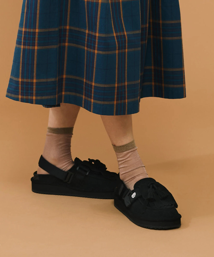 go slow caravan(ゴースローキャラバン) |SHAKA/シャカ MOC MULE TASSEL SUEDE (WOMENS)