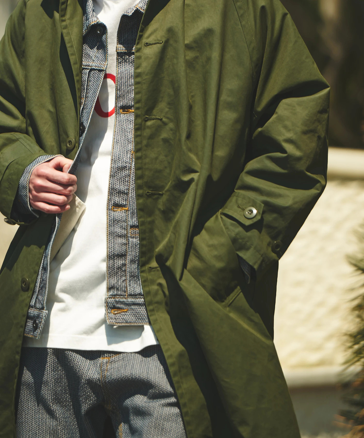 AOZORA BLUE HEAVEN(アオゾラ ブルー ヘヴン) |AOZORA×Bollington ツイルワックスコーティングステンカラー(MENS)