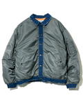 AOZORA BLUE HEAVEN(アオゾラ ブルー ヘヴン) |AOZORAナイロンツイル×デニム中綿フライトJK(MENS)