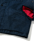 AOZORA BLUE HEAVEN(アオゾラ ブルー ヘヴン) |AOZORA刺し子デニム中綿コーチJK(MENS)