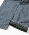 AOZORA BLUE HEAVEN(アオゾラ ブルー ヘヴン) |AOZORA刺し子デニム中綿オーバーオール(MENS)