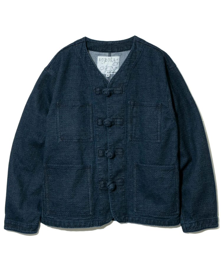 AOZORA刺し子DENIM チャイナ釦エンジニアJK (MENS)｜ファッション通販 