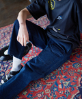 AOZORA BLUE HEAVEN(アオゾラ ブルー ヘヴン) |AOZORA刺し子DENIM UNISEXアーミーイージーパンツ (MENS/WOMENS)